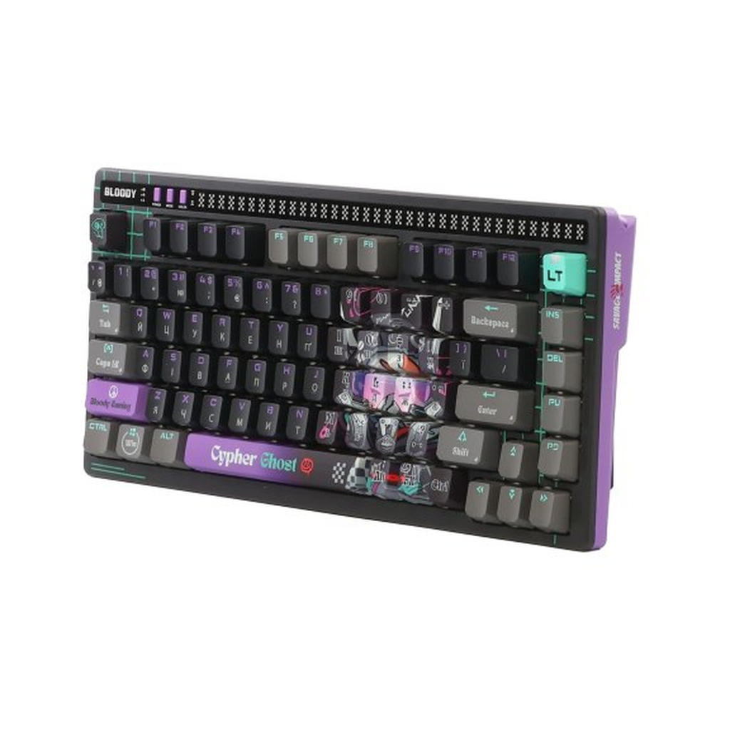 Клавіатура A4Tech AT75 RGB USB UA Cypher Ghost (4711421001830) Клавіатура A4Tech AT75 RGB USB UA Cypher Ghost (4711421001830)