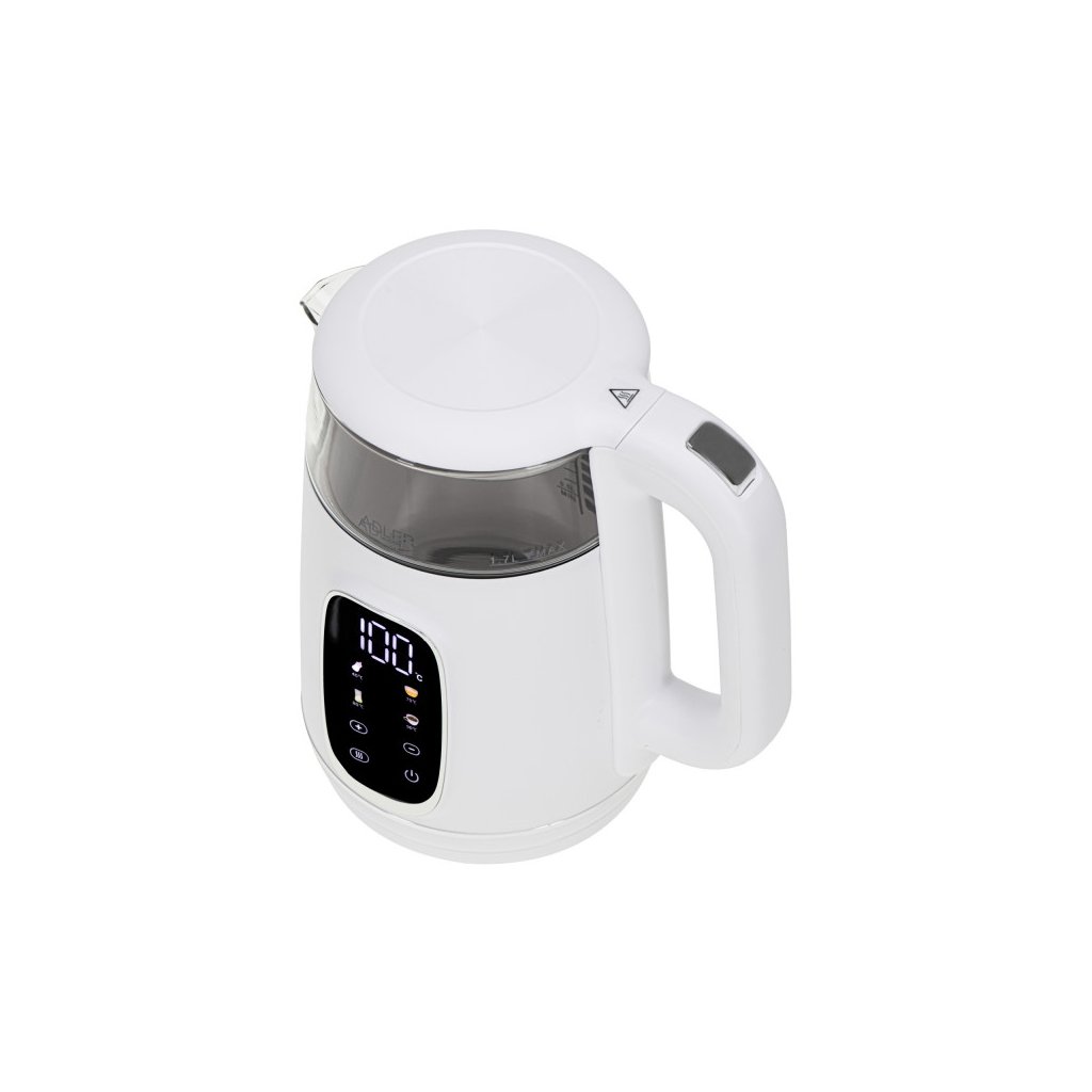 Електрочайник Adler AD 1305 white silver