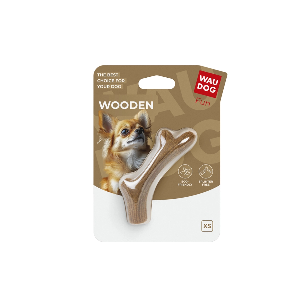 Іграшка для собак WAUDOG Fun Wooden Ріг жувальний XS (6254)