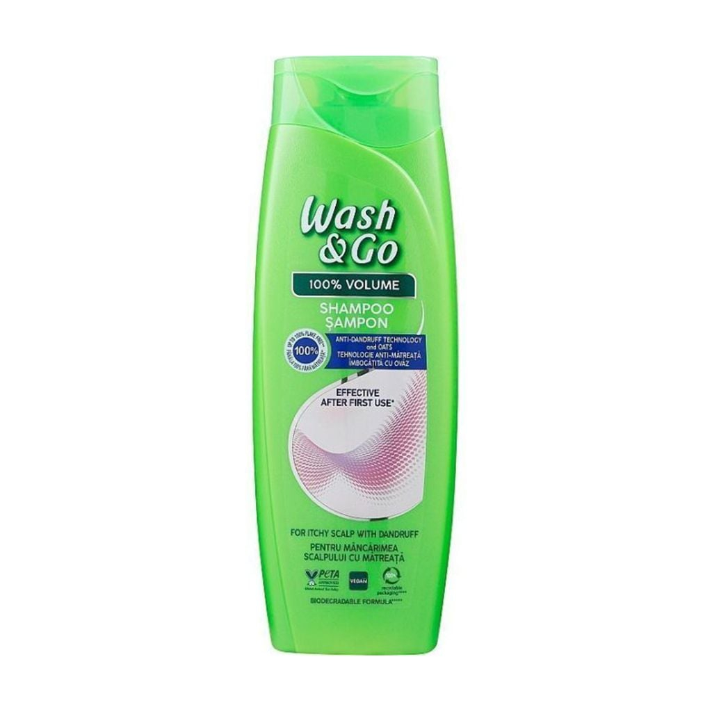 Шампунь Wash&Go Проти лупи З екстрактом вівса для чутливої шкіри голови 360 мл (8008970056876)