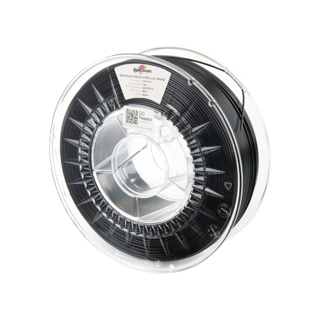 Пластик для 3D-принтера Spectrum PA6 Low Warp 1.75mm BLACK 0.5kg (80890)