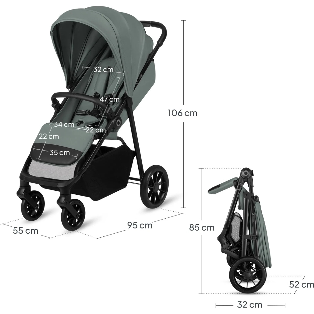 Коляска Lionelo Emerald Green Forest (LO-EMERALD GREEN FOREST)