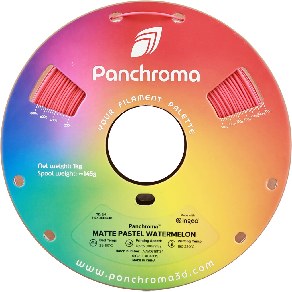 Пластик для 3D-принтера Polymaker PLA PANCHROMA MATTE 1,75mm 1kg PASTEL WATERMELON (CA04035)