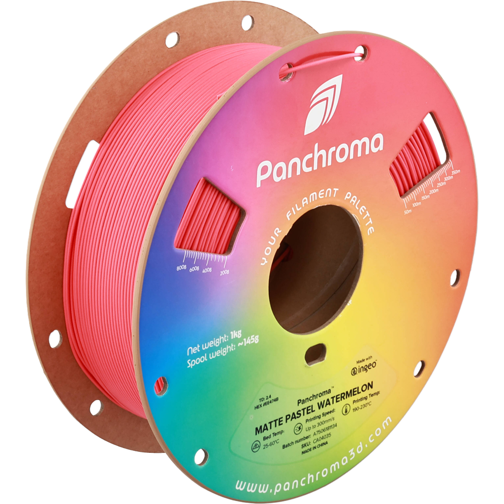 Пластик для 3D-принтера Polymaker PLA PANCHROMA MATTE 1,75mm 1kg PASTEL WATERMELON (CA04035)