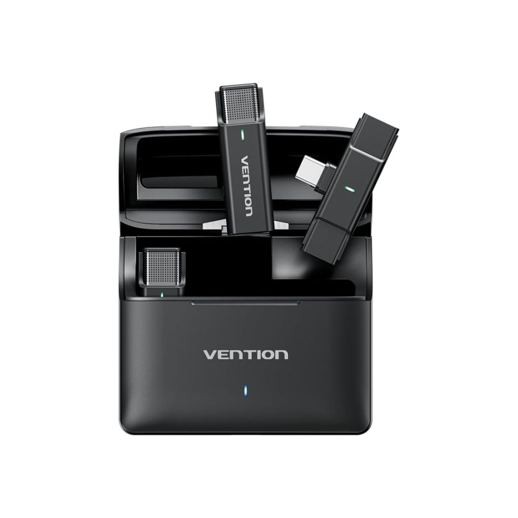 Мікрофон Vention USB-C 2-Pack Wireless Lavalier with Charging Case (NCAB0) Мікрофон Vention USB-C 2-Pack Wireless Lavalier with Charging Case (NCAB0)
