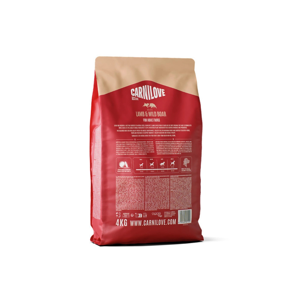 Сухий корм для собак Carnilove Active Lamb & Wild Boar 4 кг (8595602581122)