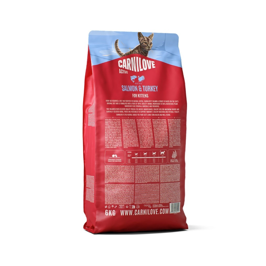 Сухий корм для кішок Carnilove Active Salmon & Turkey Kitten 6 кг (8595602581511)