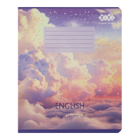 Зошит ZiBi CLOUDS 36 аркушів, клітинка англійська (ZB.1732-39)