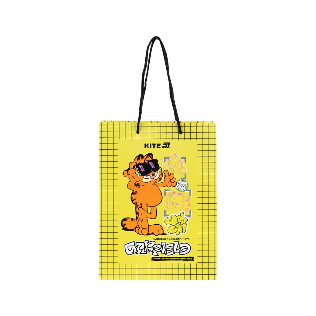 Подарунковий пакет Kite Garfield 18 х 24 см (GF25-265) Подарунковий пакет Kite Garfield 18 х 24 см (GF25-265)