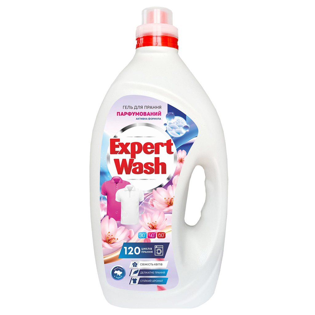 Гель для прання Expert Wash Парфумований Свіжість квітів 6 л (4820197122189)