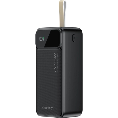 Батарея універсальна Choetech 40000mAh, 22.5W, PD, QC/3.0, Black (B731-ACBK)