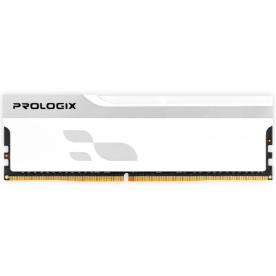 Модуль пам'яті для комп'ютера DDR5 16GB 5600 MHz Onyx White Prologix (PRO16GB5600YW5)