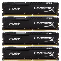 Модуль пам'яті для комп'ютера DDR4 32GB (4x8GB) 2133 MHz Fury Black Kingston Fury (ex.HyperX) (HX421C14FBK4/32)