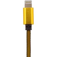 Дата кабель USB 2.0 AM to Lightning 1.0m G (метал. плетение) золотой LogicPower (5122)