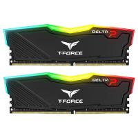 Модуль пам'яті для комп'ютера DDR4 8GB (2x4GB) 3000 MHz T-Force Delta Black RGB Team (TF3D48G3000HC16CDC01)