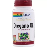 Solaray Herbs Oil of Oregano, 70% Carvacrol, 60 Gel Capsules (SOR-41349)