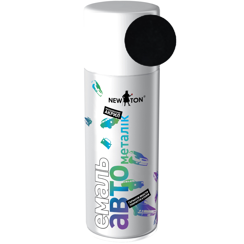 Аерозольна фарба для автомобіля New Ton 606 мет. чумацький шлях 150 мл (000000541) Аерозольна фарба для автомобіля New Ton 606 мет. чумацький шлях 150 мл (000000541)