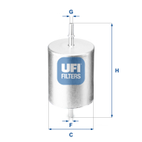 Fuel filter UFI 31.817.00