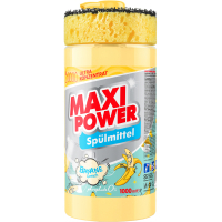 Manual dishwashing liquid Maxi Power Banana 1000 ml (4823098408499)