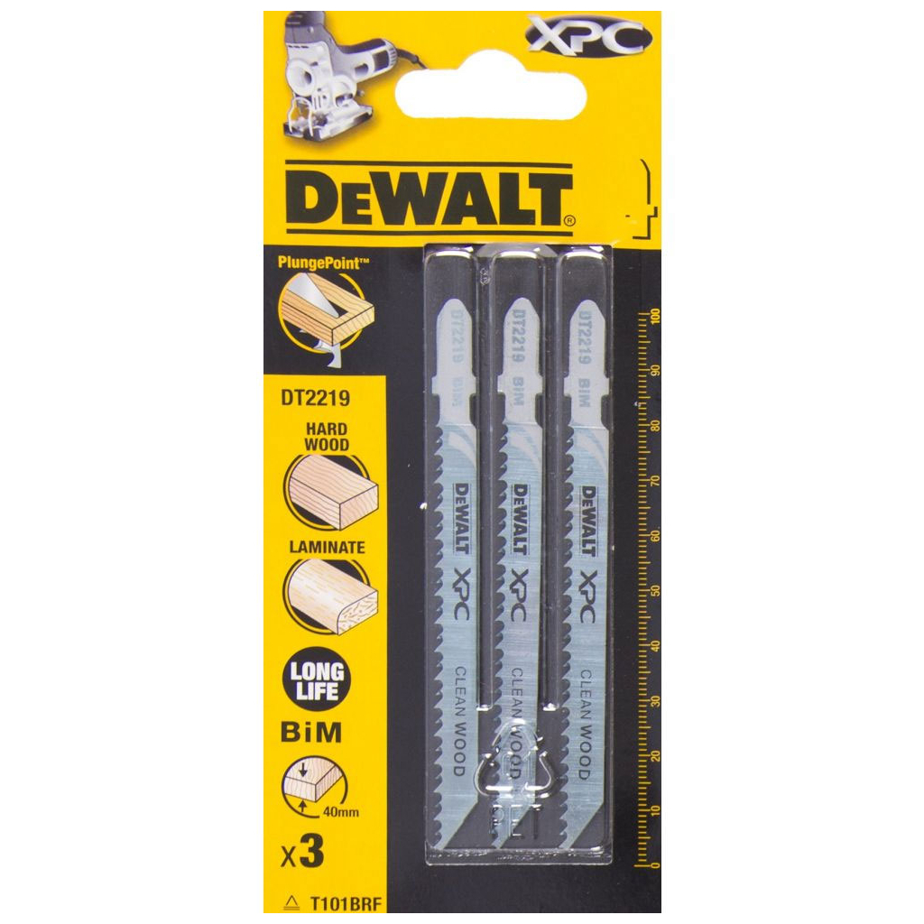 Полотно DeWALT для електролобзика, EXTREME по деревині, чистий, L=100, WL=75, 2.5мм, 3шт (DT2219) Полотно DeWALT для електролобзика, EXTREME по деревині, чистий, L=100, WL=75, 2.5мм, 3шт (DT2219)