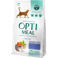 Optimeal dry cat food for spayed/neutered cats with salmon 700 g (4820215368155)