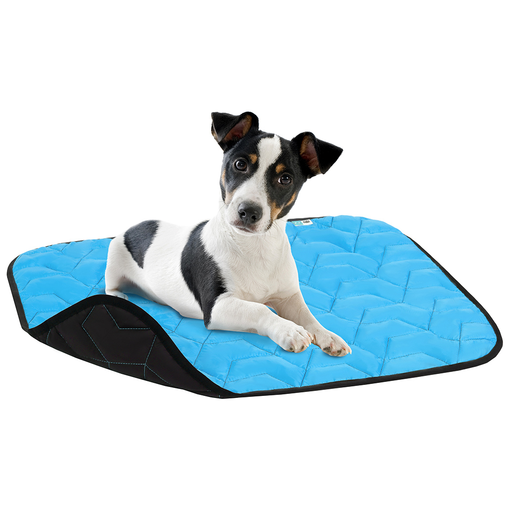 Килимок для тварин Airy Vest L 100х70 см блакитно-чорний (0087)