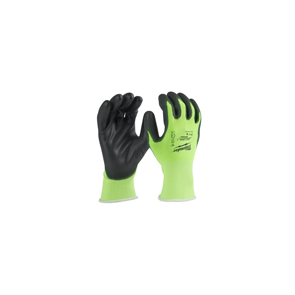 Захисні рукавиці Milwaukee Hi-Vis Cut розмір XXL/11, 12 пар (4932492917)
