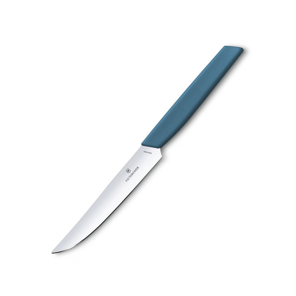 Кухонний ніж Victorinox Swiss Modern Steak 12 см Синій (6.9006.122)
