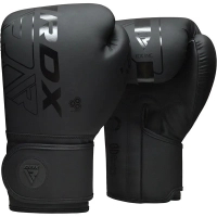 Боксерські рукавички RDX F6 Kara Matte Black 16 унцій (BGR-F6MB-16OZ)