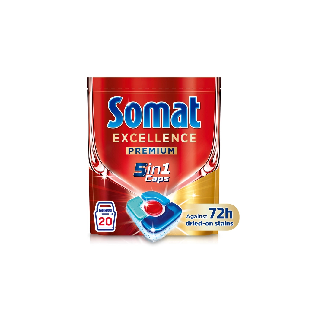 Таблетки для посудомийних машин Somat Excellence 5-в-1 20 шт. (9000101808384)