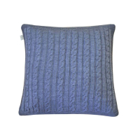 Pillowcase Provence decorative knitted SOFT Blue melange 45x45 (011699)