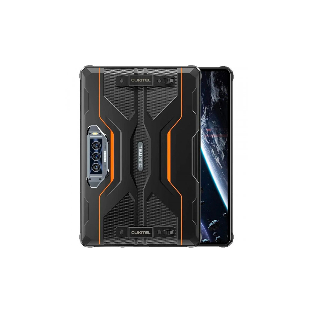 Планшет OUKITEL RT8 11" 6/256GB Dual Sim Black-Orange with hand (6931940756396)