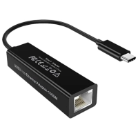 Adapter USB-C to RJ45 Ethernet 1000Mbps Choetech (HUB-R01-BK)