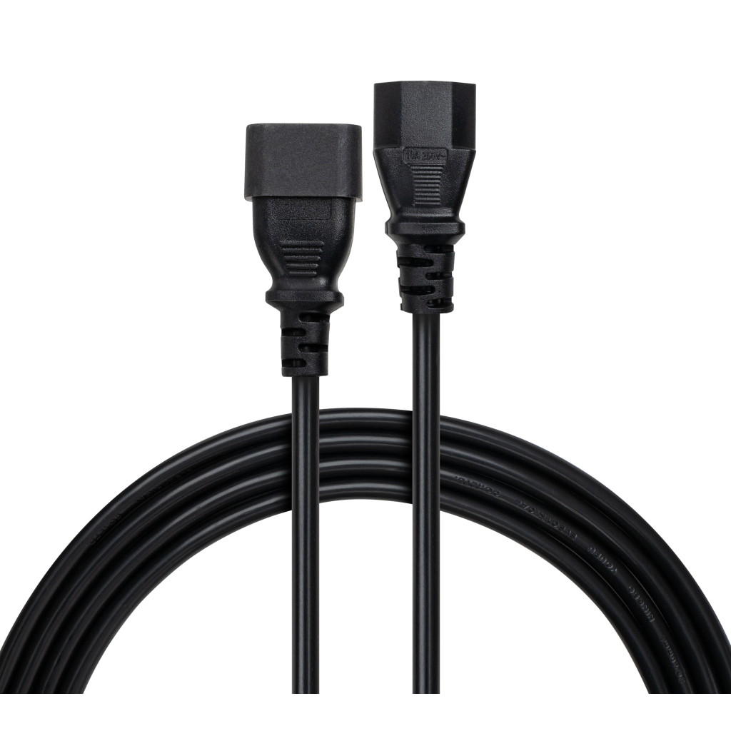 Кабель живлення C13 to C14 1.8m 0.75mm2 copper Vinga (VYPCC13141875CU)