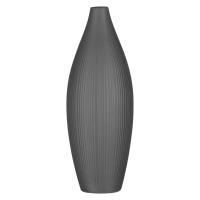 Ваза Ardesto Siena, 7х23см, порцеляна, сірий (AR3806B)