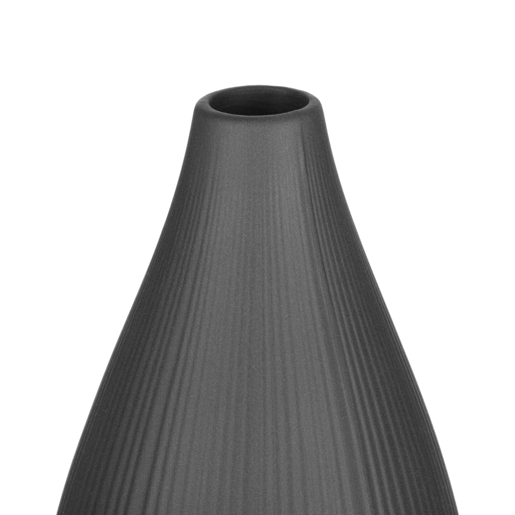 Ваза Ardesto Siena, 7х23см, порцеляна, сірий (AR3806B)