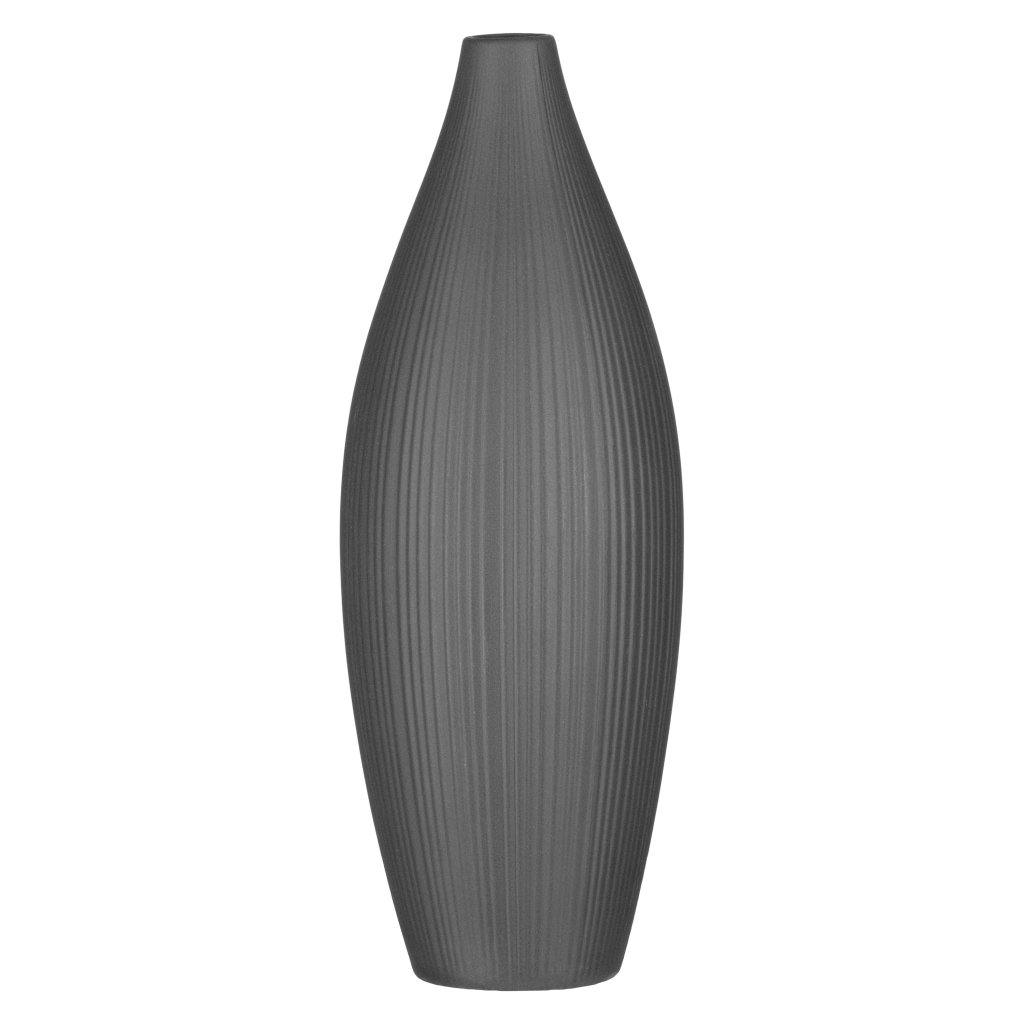 Ваза Ardesto Siena, 7х23см, порцеляна, сірий (AR3806B)