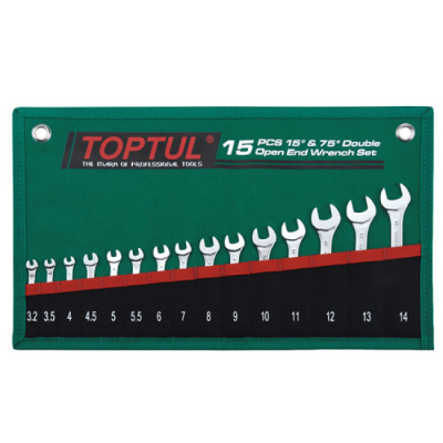 Ключ Toptul ріжковий 15 шт. 3,2-14мм 15 ° х75 ° (GRAJ1501)