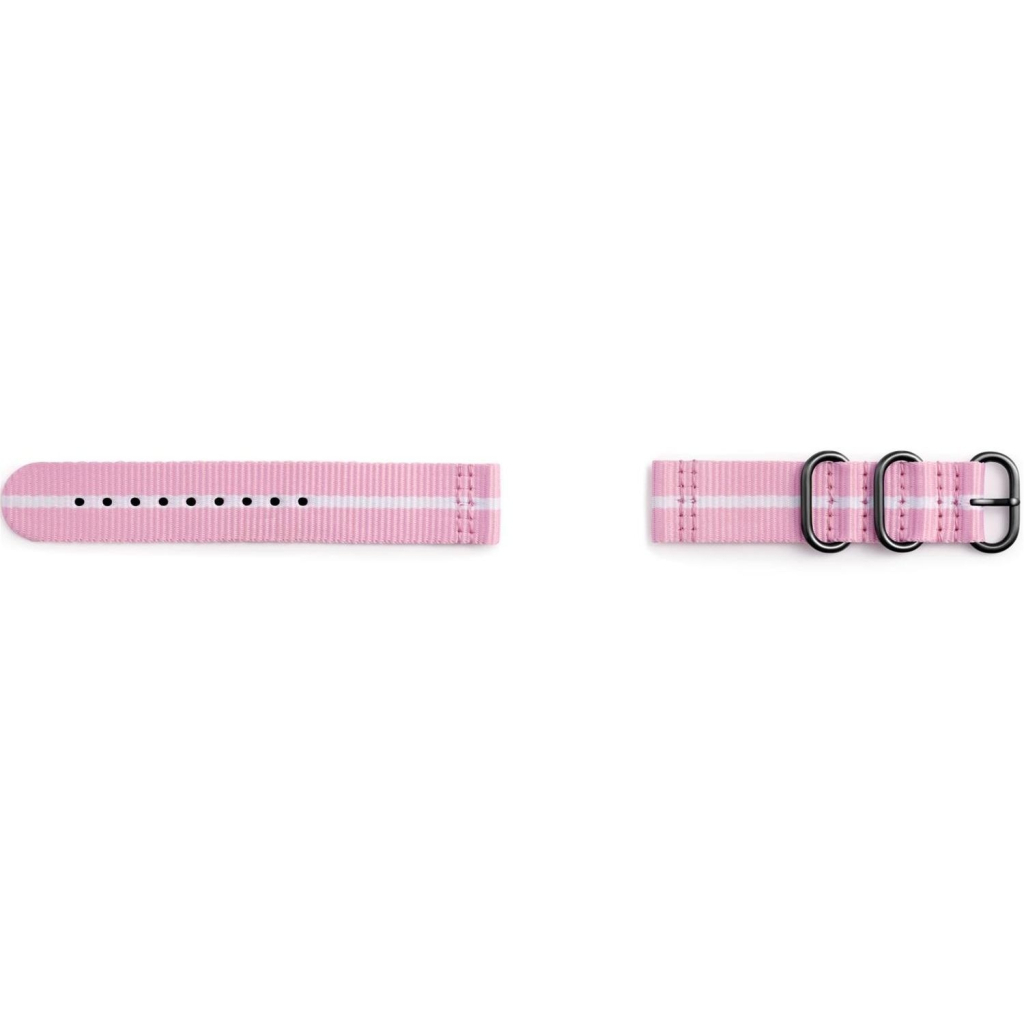Ремінець до смарт-годинника Samsung Gear Premium Nato Pink-White (GP-R600BREECAE)