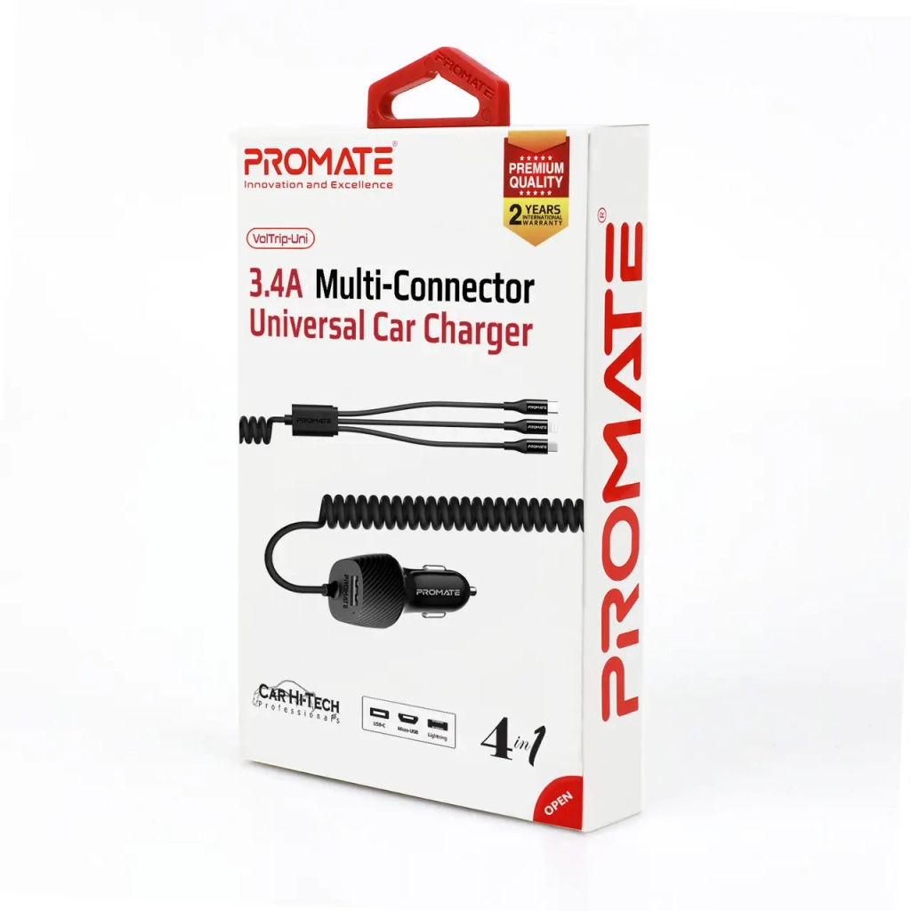 Зарядний пристрій Promate voltrip-uni.black