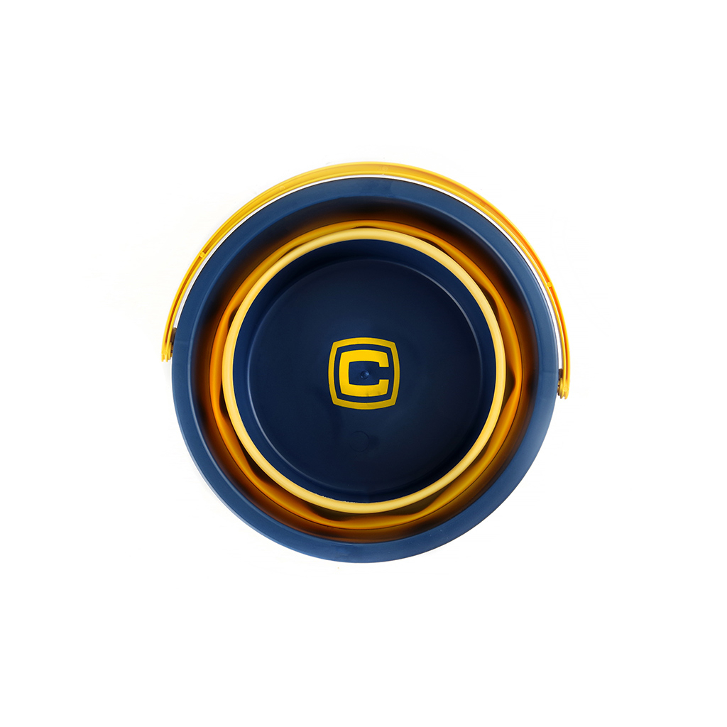 Відро складне СИЛА силіконове 4,6 л orange-black (961001)