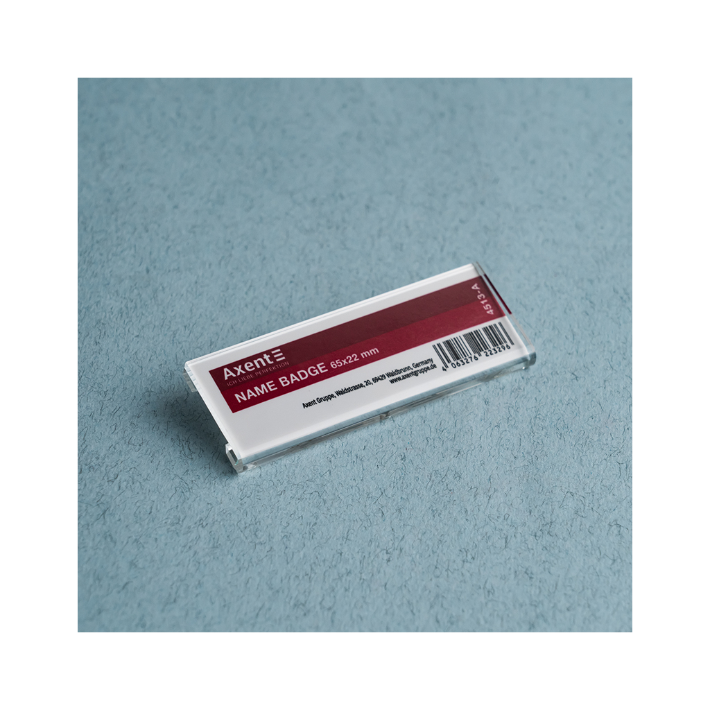 Бейдж Axent акриловий на магніті 4513 (65х22 мм) (4513-A)