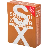 Condoms Sagami Xtreme Feel Up Ribbed 3 pcs. (4974234101016)
