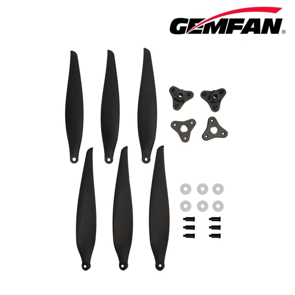 Пропелер для дрона Gemfan F1510 Folding 3 Blade Glass Fiber Nylon - Black 1CW + 1CCW (PMGNF1510-3A2) Пропелер для дрона Gemfan F1510 Folding 3 Blade Glass Fiber Nylon - Black 1CW + 1CCW (PMGNF1510-3A2)