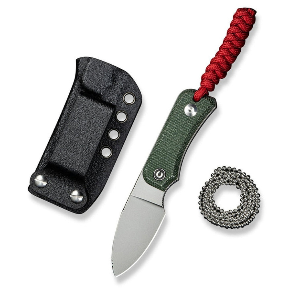 Ніж Civivi Baby Banter Fixed Blade, Green Micarta, Satin (C23045-2)