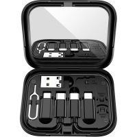 Дата кабель USB charging cable set Treasure box U114 black HOCO (6931474790750)