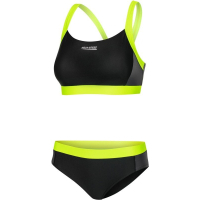 Swimsuit Aqua Speed Naomi 460-138 black, gray, fluorescent yellow 42 (5908217671233)