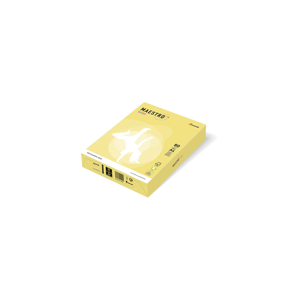 Папір IQ color А4 160g 250sh yellow, lemon Mondi (ZG34/A4/160/IQ)