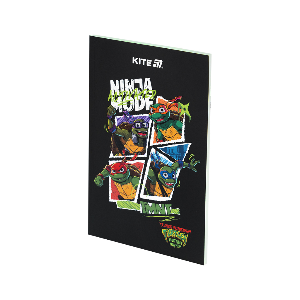 Блокнот Kite А5 Ninja Turtles 2 термобіндер, 64 аркуші, нелінований (NT25-193-2) Блокнот Kite А5 Ninja Turtles 2 термобіндер, 64 аркуші, нелінований (NT25-193-2)