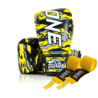 Боксерські рукавички Fairtex BGV-ONE X STBG (натуральна шкіра) 12 унцій (бинти в комплекті) (BGV-ONE_X_STBG_12oz)